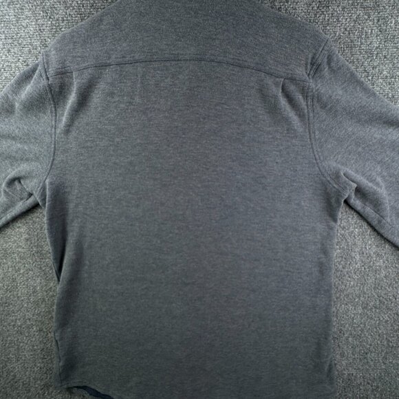 Brooks Brothers Knit Cotton Wool Gray Button Up Shirt Men Long Sleeve Large - Picture 12 of 12